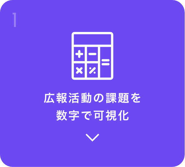 広報活動の課題を数字で可視化